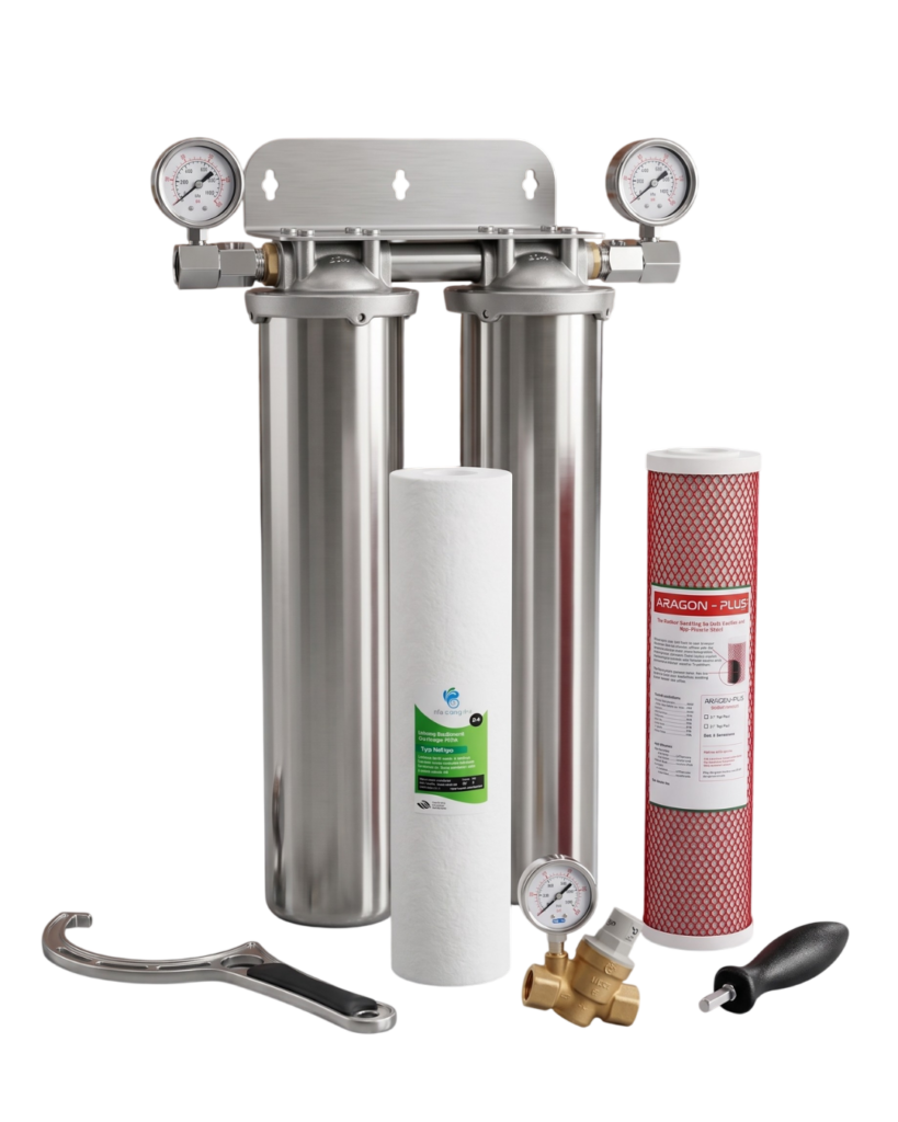 Stainless Steel Whole House Water Filter set